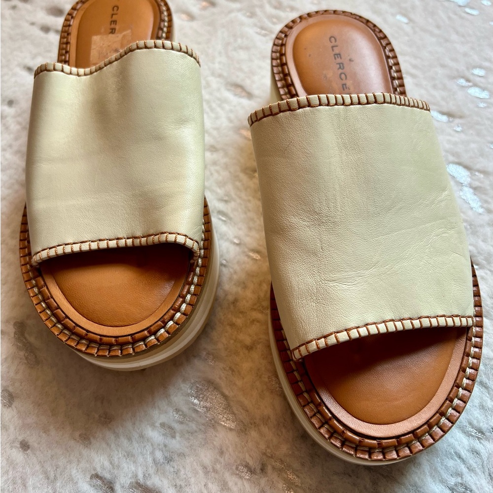 Robert Clergerie Platform Slides, size 36